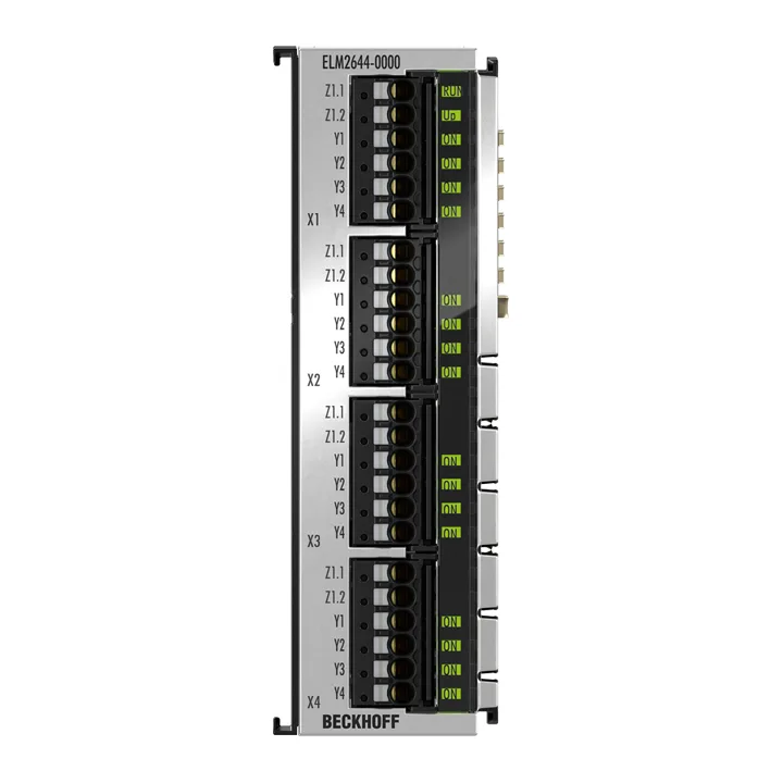 Beckhoff ELM2644-0000 EtherCAT Terminal, 4-channel reed output, multiplexer, 48 V AC/DC, 05 A, potential-free, 1 x 4