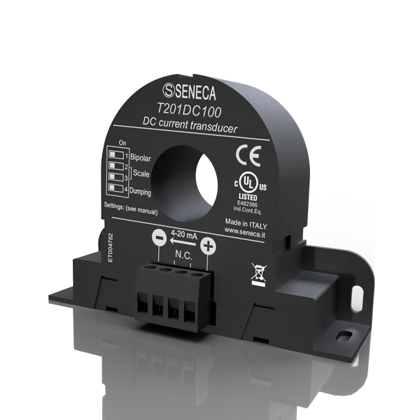 Seneca T201DC100 Passive current transducer 100 Adc for 420 mA current loop