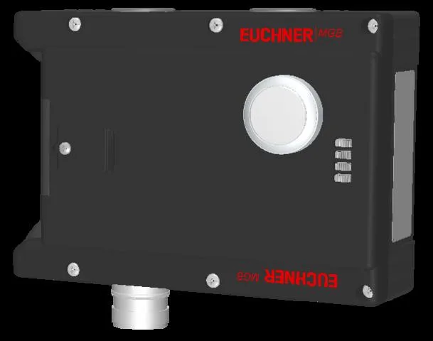 Euchner MGB-L1-ARC-AK1A1-S1-L-121041 Locking module MGB-L1-ARC (guard locking by spring force) with 1 pushbutton, RC18, multicode