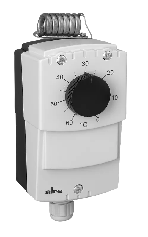 Alre JET-120 R Temperature controller, wall mounting, 0…60…°C, adjustable hysteresis 220K, external setting
