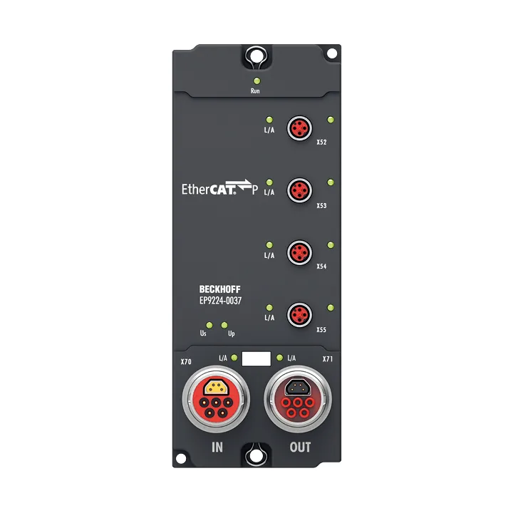 Beckhoff EP9224-0037 EtherCAT Box, 4-channel power distribution, ENP to EtherCAT P