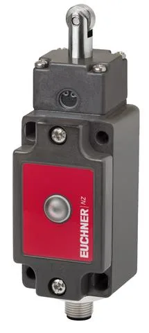 Euchner NZ2RS-2131L024GEC2300 Safety switch NZRS, roller plunger, steel roller ø 12 mm, plug connector SM8