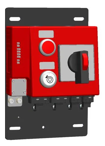 Euchner MGB-B-A1W2A2-PN-123759 Bus module MGB-B-PN with 3 controls and indicators, push-pull plug