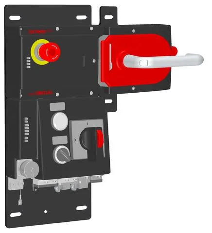 Euchner MGB-L1HEB-PNA-R-156195 Locking set MGB-L1-PN (guard locking by spring force) with 4 control elements, push-pull plug, RC12