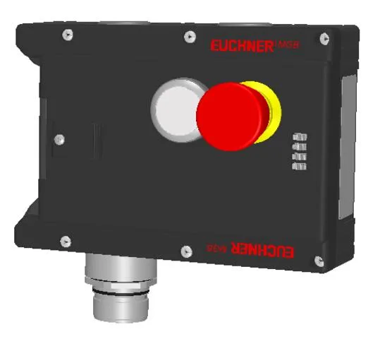 Euchner MGB-L1-ARA-AL3A1-S6-L-157964 Locking module MGB-L1-ARA, (guard locking by spring force) with 1 pushbutton, emergency stop, RC26
