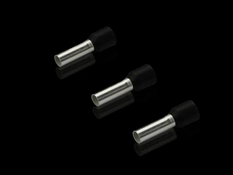 Rittal AS 4050.785 Kablo uç yüksükleri, kablo montajı için, 6 mm², AWG 10, 12 mm, siyah, dökme, 100 adet