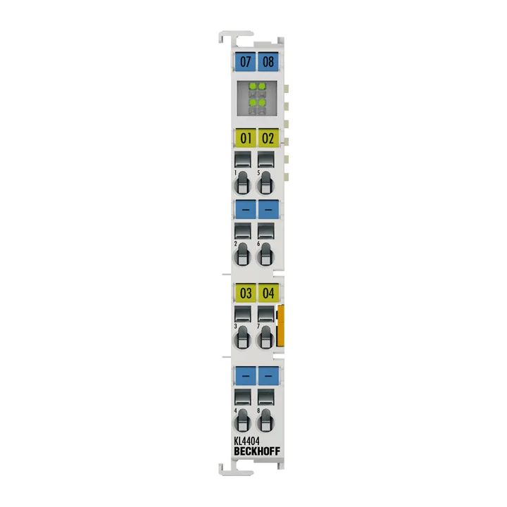 Beckhoff KL4404 Bus Terminal, 4-channel analog output, voltage, 0…10 V, 12 bit, single-ended
