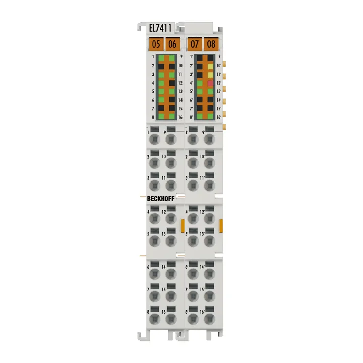 Beckhoff EL7411 EtherCAT Terminal, 1-channel motion interface, BLDC motor, 48 V DC, 45 A, with incremental encoder