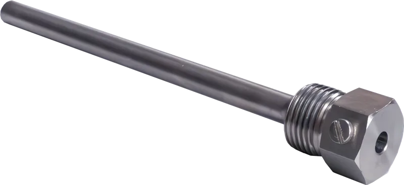 Alre THMs/50 Immersion sleeve, 50mm, nickel-plated brass with insertion, inner x outer diameter 65x8mm