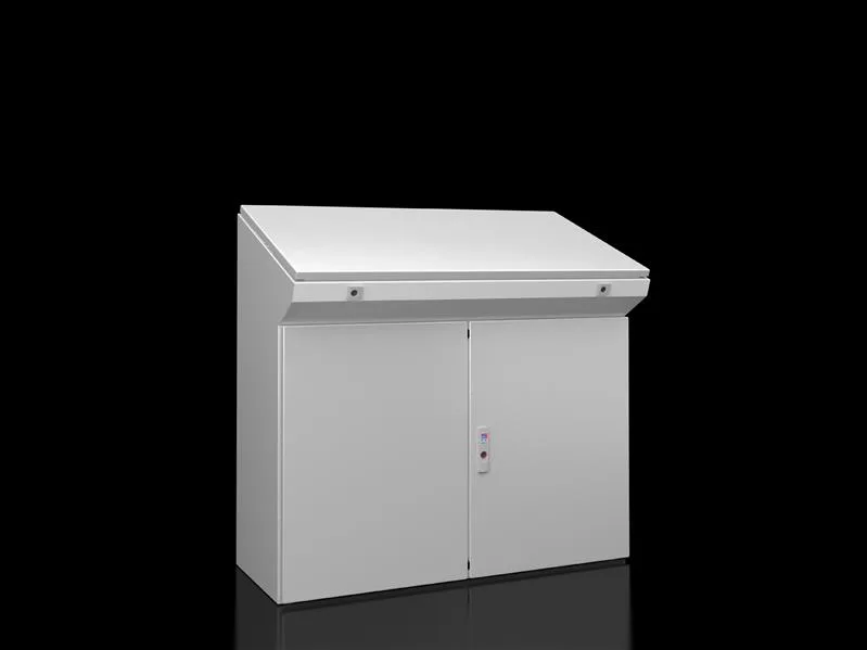 Rittal TP 6740.600 TP dikili tip kumanda masası, GxYxD1/D2: 1000x975x400/500 mm, çelik sac