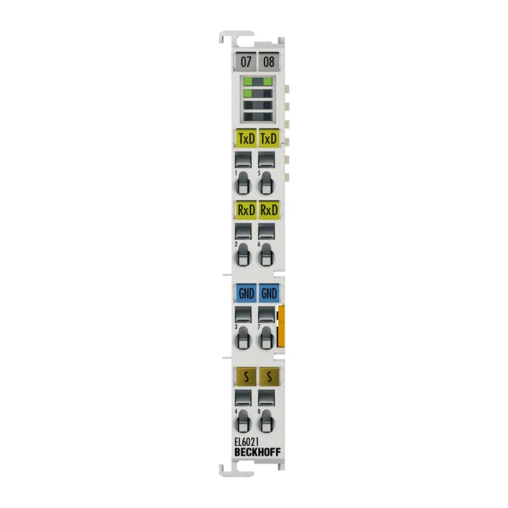 Beckhoff EL6021 EtherCAT Terminal, 1-channel communication interface, serial, RS422/RS485