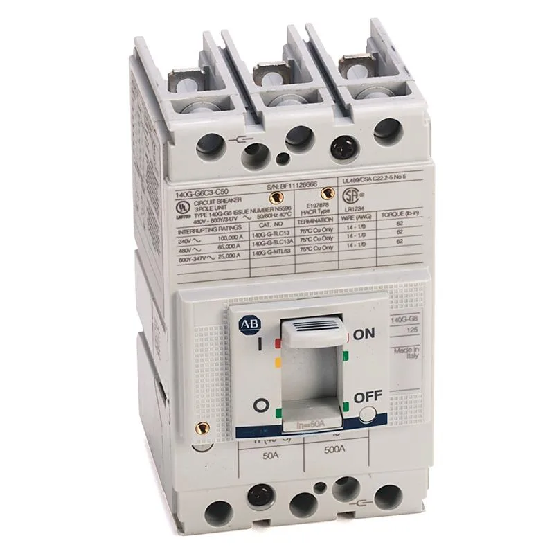 Allen Bradley 140G-G6C3-C80 140G 125A Frame Molded Case Ckt-Bkr