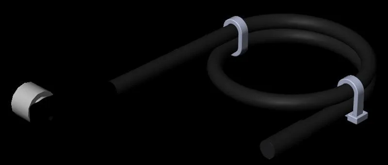 Euchner SWLF3-5000P Actuator/sensor connecting cable, M8 angle coupling with self-locking screw connection, 3-pin