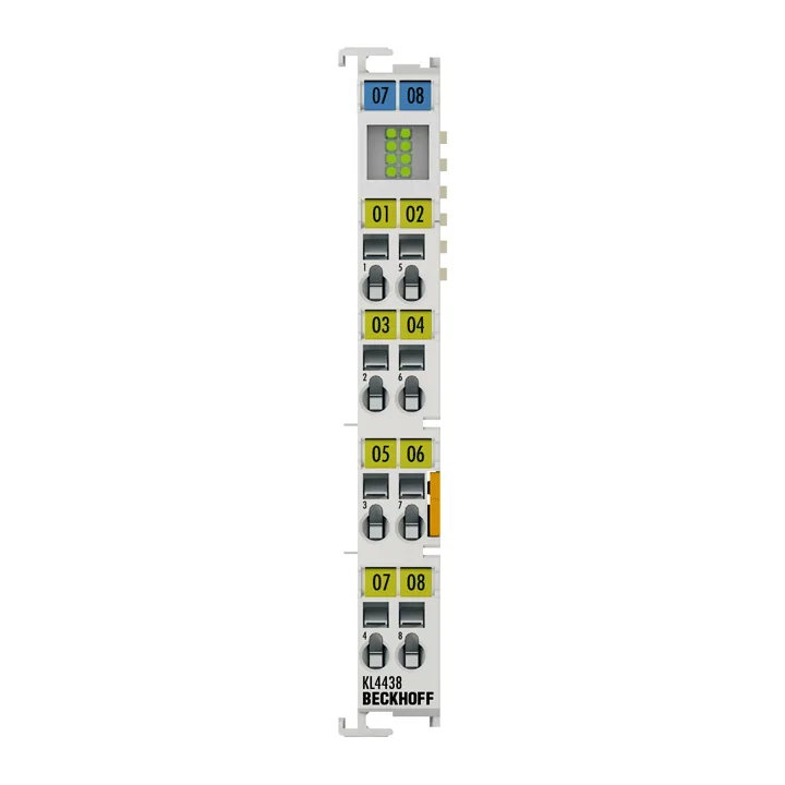 Beckhoff KL4438 Bus Terminal, 8-channel analog output, voltage, ±10 V, 12 bit, single-ended