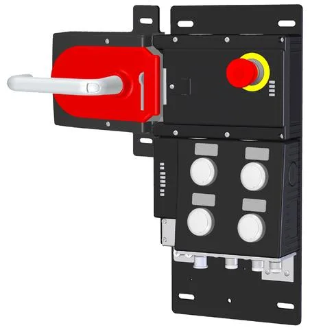 Euchner MGB-L1HB-EIA-L-136389 Locking set MGB-L1-EI (guard locking by spring force) with 4 pushbuttons, emergency stop