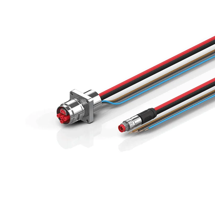 Beckhoff ZK7624-AM00-0xxx B17, ECP cable, PUR, 4 x 15 mm² + (1 x 4 x AWG22), drag chain suitable, key 2 (user-defined voltage)