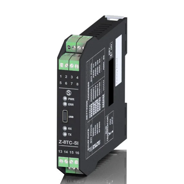 Seneca Z-8TC-SI-LAB
        (HW rev. B0) CH-8 thermocouple input module / RS485, 24bit resolution, with two-way pull-out terminals