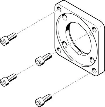 Festo EAMF-A-62A-100A Motor flanşı