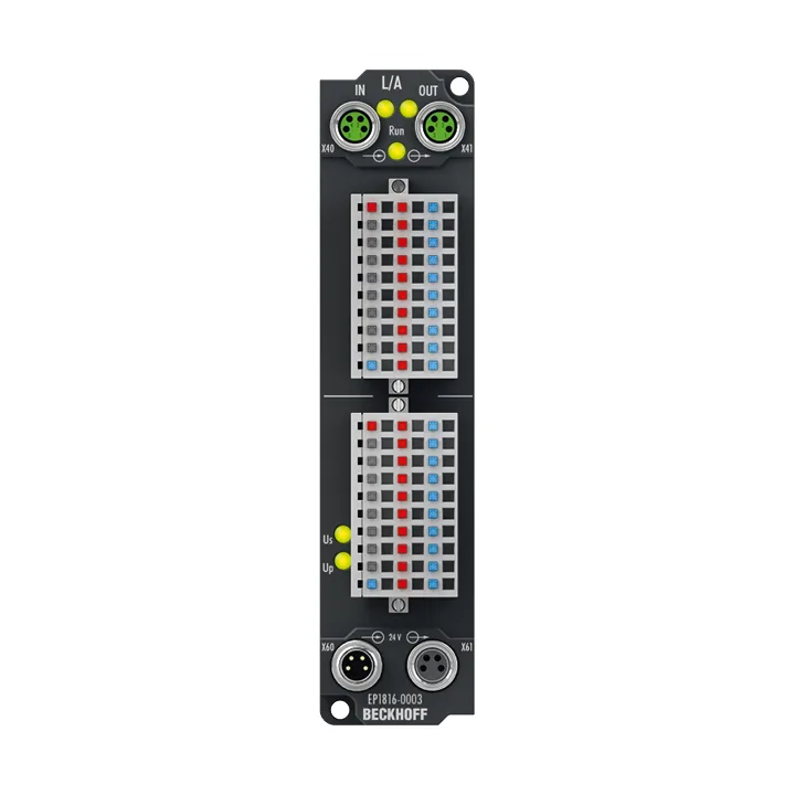 Beckhoff EP1816-0003 EtherCAT Box, 16-channel digital input, 24 V DC, 10 µs, IP20 connector