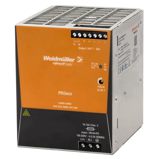Weidmüller PRO ECO 480W 24V 20A