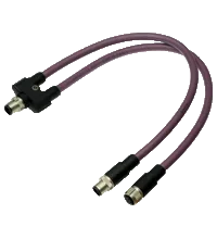 Pepperl+Fuchs ICZ-3T-0,3M-PUR ABG-V15B-G Y connection cable for PROFIBUS