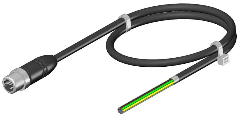 Euchner C-M12M05-05X034PV10,0-MA-123441 Connecting cable with plug connector M12, 10 m