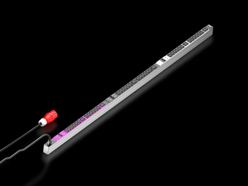 Rittal DK 7979.141 PDU basic 32A/3P CEE 36xC13+6xC19, DK PDU basic, Compact basic power distributor, WHD: 44x1895x70 mm, IEC 60 320: 36 x C13, 6 x C19
