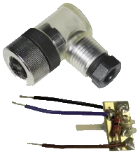 Pepperl+Fuchs V1-W-E/E2-LED-SET Field-attachable female single-ended cordset, M12, 4-pin, with LED PCB