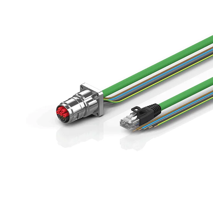 Beckhoff ZK7908-BW00-Axxx B17, ENP cable, PUR, 5 G 15 mm² + (1 x 4 x AWG22), drag chain suitable, key 3 (user-defined voltage)