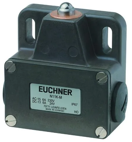 Euchner N11RL-M Precision single limit switch N11, extended roller plunger