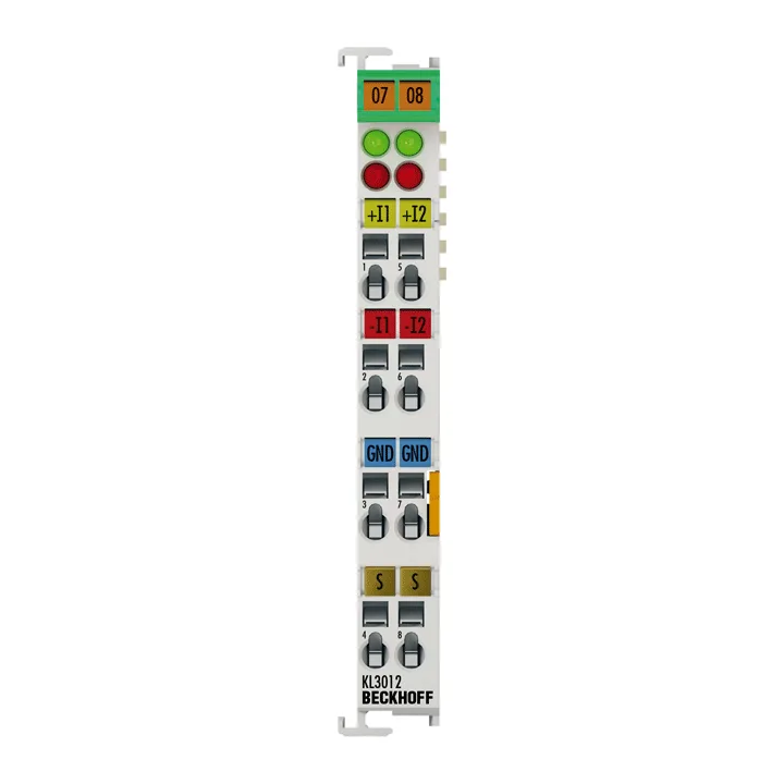 Beckhoff KL3012 Bus Terminal, 2-channel analog input, current, 0…20 mA, 12 bit, differential