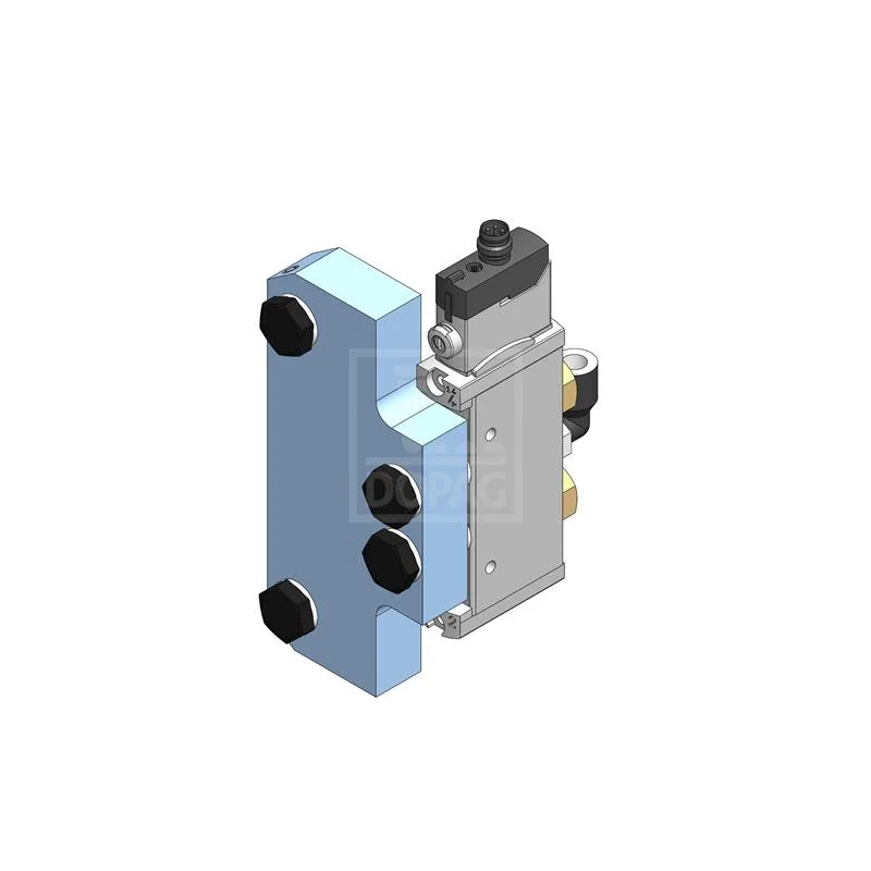 Dopag 1010788 Solenoid valve plate for plug 3 pole M8x1