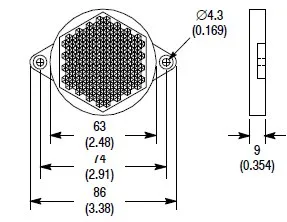 Allen Bradley 92-90 Reflectors for Photo Sensor