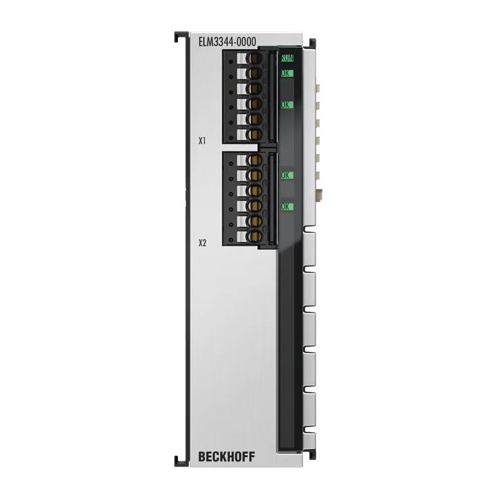 Beckhoff ELM3344-0000 EtherCAT Terminal, 4-channel analog input, temperature, thermocouple, 24 bit, high-precision, 1 ksps