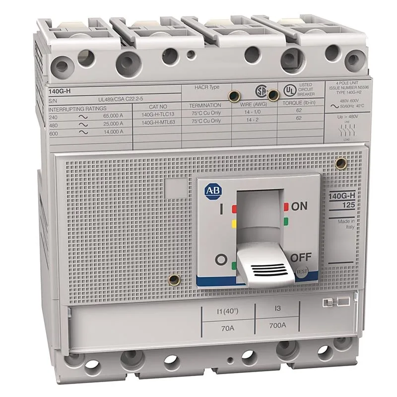 Allen Bradley 140G-H2C4-C35 140G 125A Frame Molded Case Ckt-Bkr