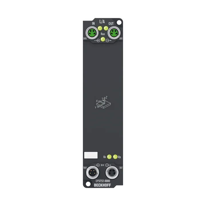 Beckhoff EP3752-0000 EtherCAT Box, 2-channel, 2 x 3-axis accelerometers