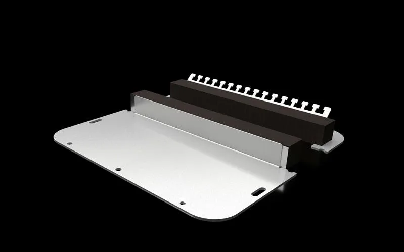 Rittal SZ 2565.450 SZ Metal flanş plakası iki parçalı, AX için, elastik sıkma profili, GD: 301x221 mm, flanş plakası boyutu 5 için
