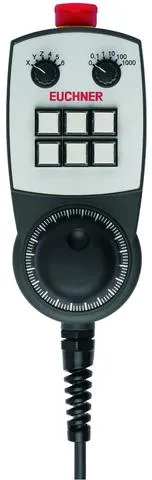Euchner HBM-111711 Hand-held pendant station HBM, EMERGENCY STOP device, pushbutton, selector switch, handwheel