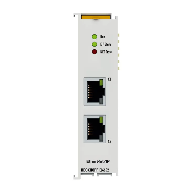 Beckhoff EL6652 EtherCAT Terminal, 2-port communication interface, EtherNet/IP, scanner