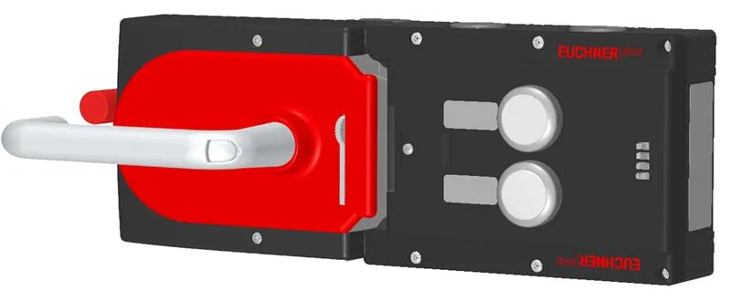 Euchner MGB-L1HE-ARA-L-121089 Locking set MGB-L1HE-ARA (guard locking by spring force) with 2 pushbuttons, incl label carrier