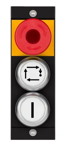 Euchner MSM-1-P-CA-BPP-D5-161589 Submodule MSM-1-P (illuminated emergency stop, 2 illuminated white pushbuttons with symbol)