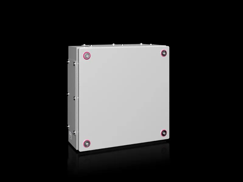 Rittal KX 1535.000 KX terminal kutusu, GYD: 300x300x120 mm, çelik sac, montaj plakasız, kapaklı, kablo giriş plakası