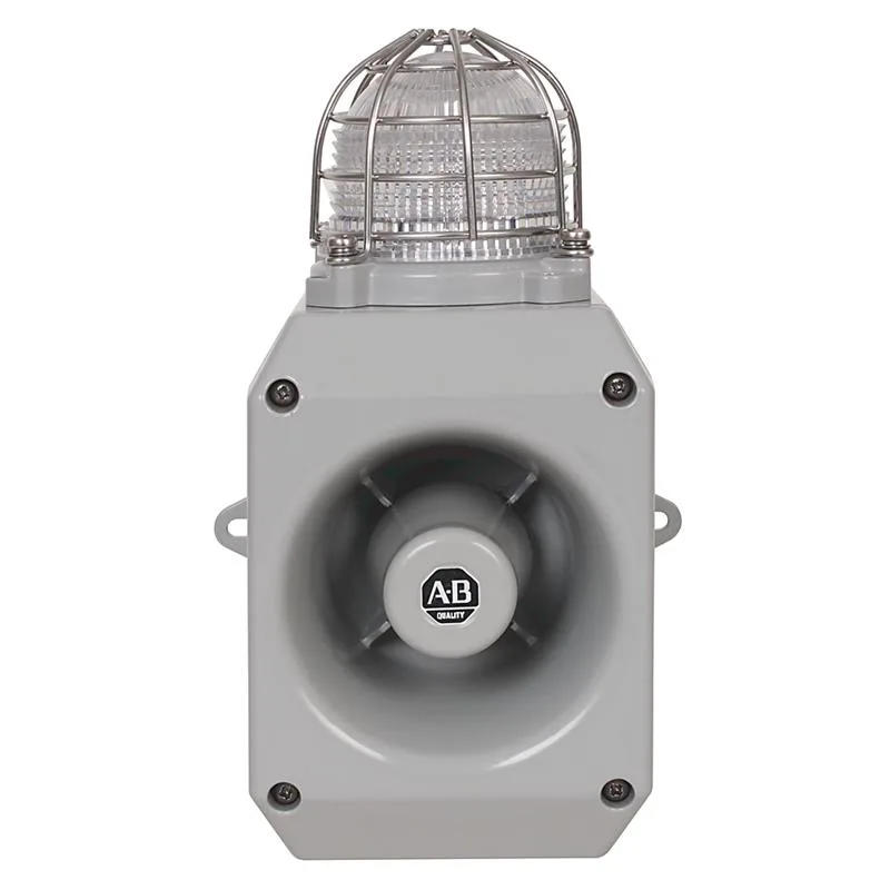 Allen Bradley 855HM-CGMD30DL3 Metal Horn with LED Beacon 24V DC