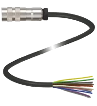 Pepperl+Fuchs 42312A-05M-12P-SCS Single-ended female cordset, M16, 12-pin, PVC cable, 12-wire