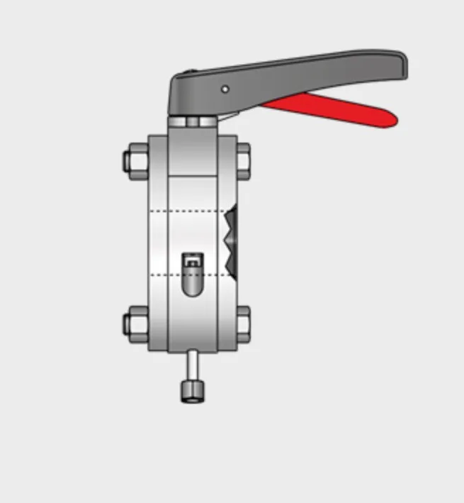 Kieselmann 4366 S-S Leakage Butterfly Valve