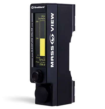 Bronkhorst MASS-VIEW® MV-108 Mass Flow Meter for gases with integrated display