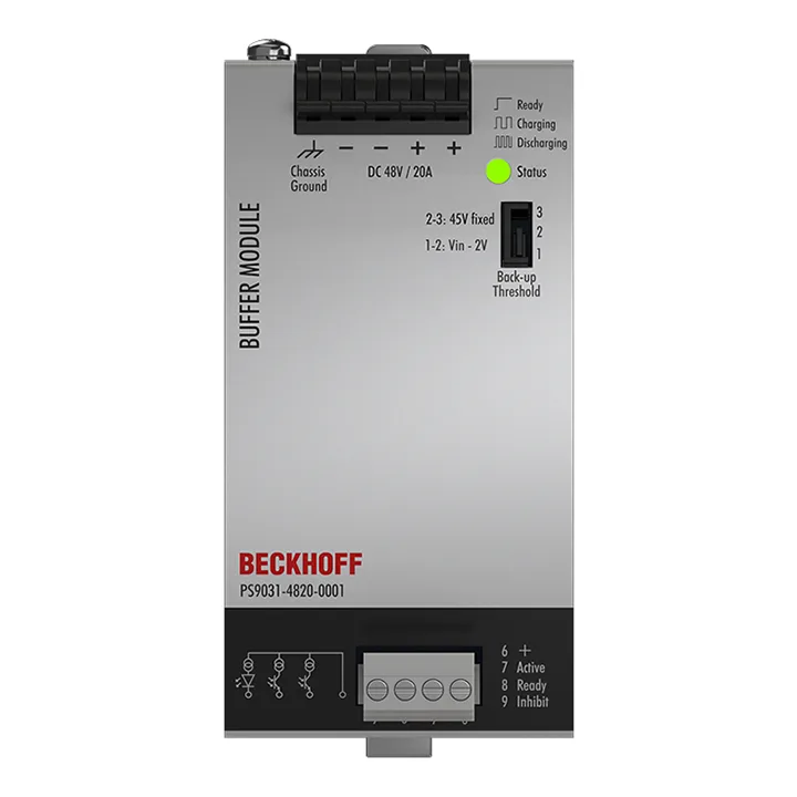 Beckhoff PS9031-4820-0001 Buffer module PS9000; output: 48 V DC, 20 A, 100 ms; input: 48 V DC