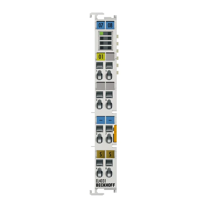 Beckhoff EL4031 EtherCAT Terminal, 1-channel analog output, voltage, ±10 V, 12 bit