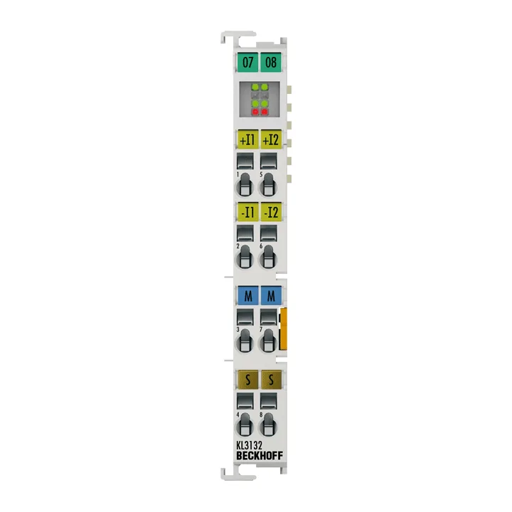 Beckhoff KL3132 Bus Terminal, 2-channel analog input, voltage, ±10 V, 16 bit, differential, high-precision