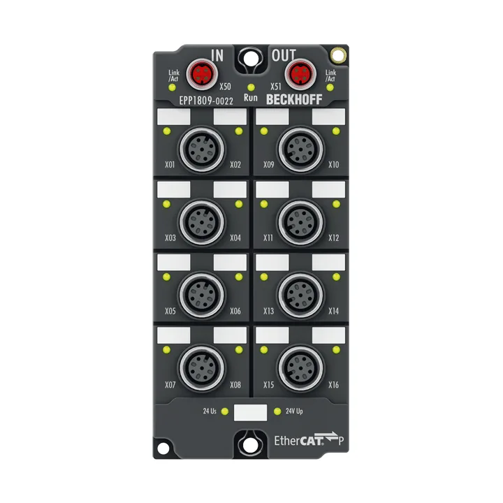 Beckhoff EPP1809-0022 EtherCAT P Box, 16-channel digital input, 24 V DC, 3 ms, M12
